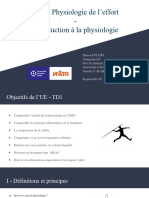TD1 - Introduction À La Physiologie, La Cellule, Les Protéines 2023 SV