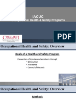 Occupational Health & Safety Programs: Iacuc