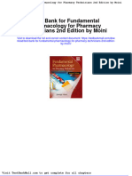 Test Bank For Fundamental Pharmacology For Pharmacy Technicians 2nd Edition by Moini