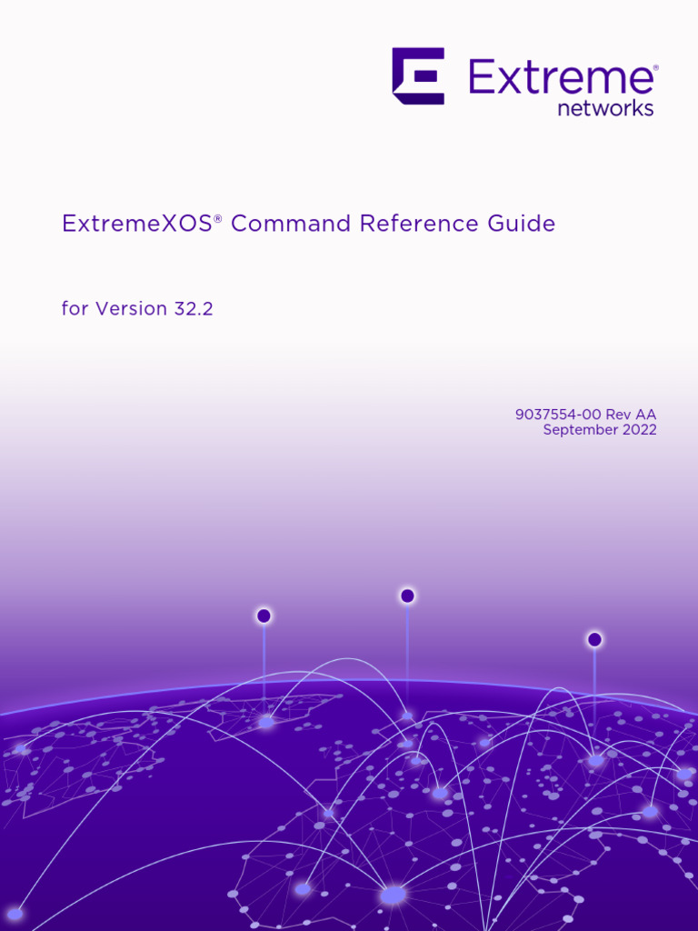 EXOS Command Reference 32.2 | PDF | Filename | Reserved Word