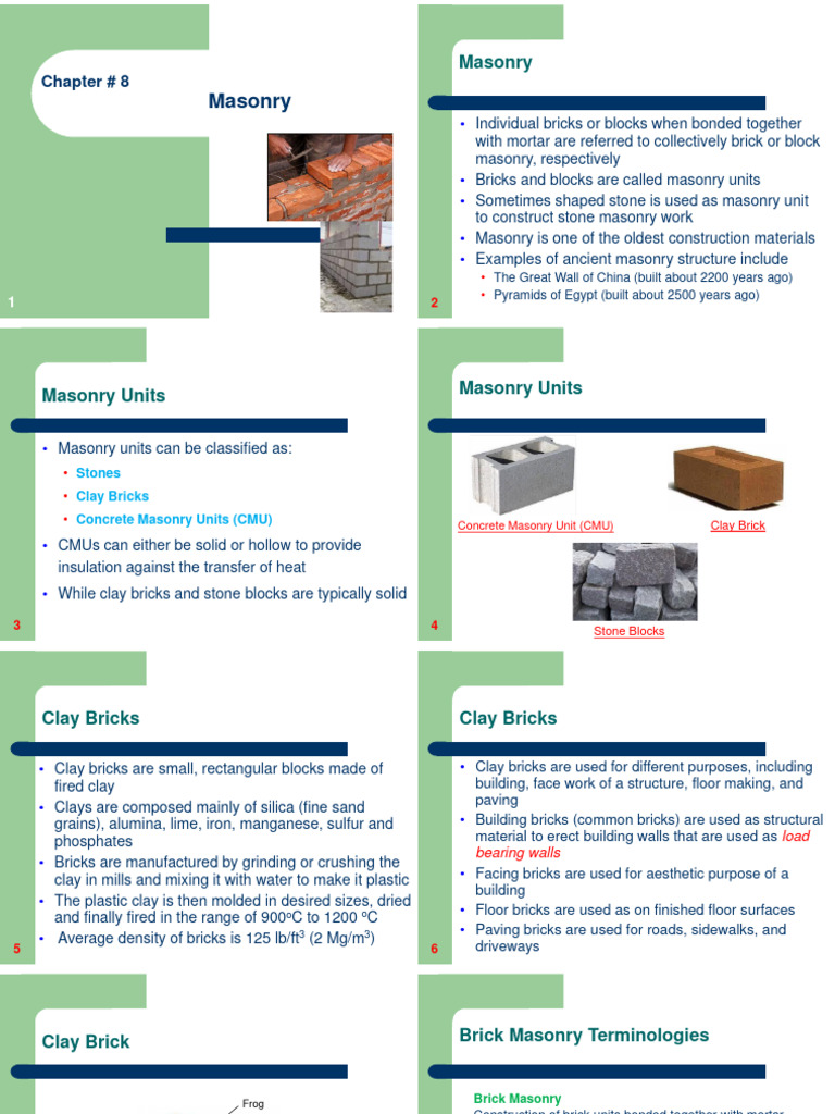 Masonry Pdf Masonry Brick
