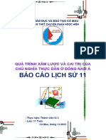 Báo Cáo Lịch Sử 11: Quá Trình Xâm Lược Và Cai Trị Của Chủ Nghĩa Thực Dân Ở Đông Nam Á