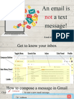 An Email Is Not A Text Message Presentation