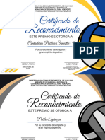 Certificado de Reconocimiento Deportivo