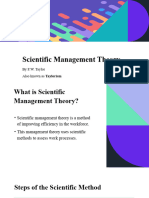 Scientific Management Theory