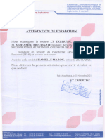 Attestation de Formation