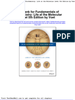 Test Bank For Fundamentals of Biochemistry Life at The Molecular Level 5th Edition by Voet