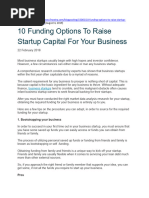 10 Funding Options