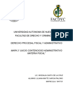 Mapa 3 Juicio Contencioso Administrativo Materia Fiscal