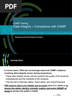 GMP Module - Data Integrity