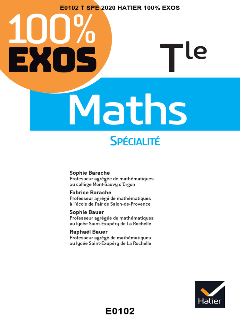 100% Exos Maths Terminale S | PDF | Limite (mathématiques) | Asymptote