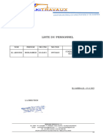 Liste Du Personnel