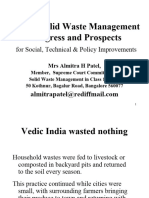 Urban Solid Waste Management Progress and Prospects: For Social, Technical & Policy Improvements