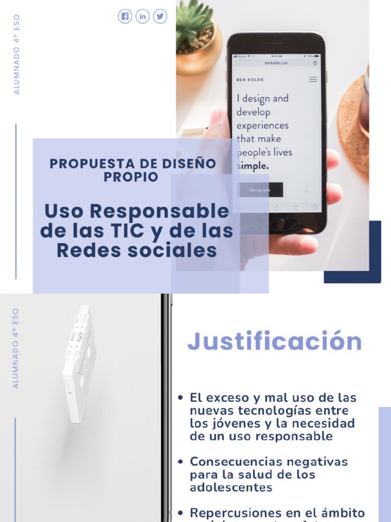 Uso Responsable de Las TIC y de Las Redes Sociales | PDF