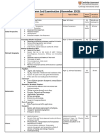 Grade 8 Term End Examination (November 2023) : Subject Topic Type of Paper Total Marks Duration