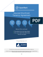 OpenRent Sample Tenancy Agreement