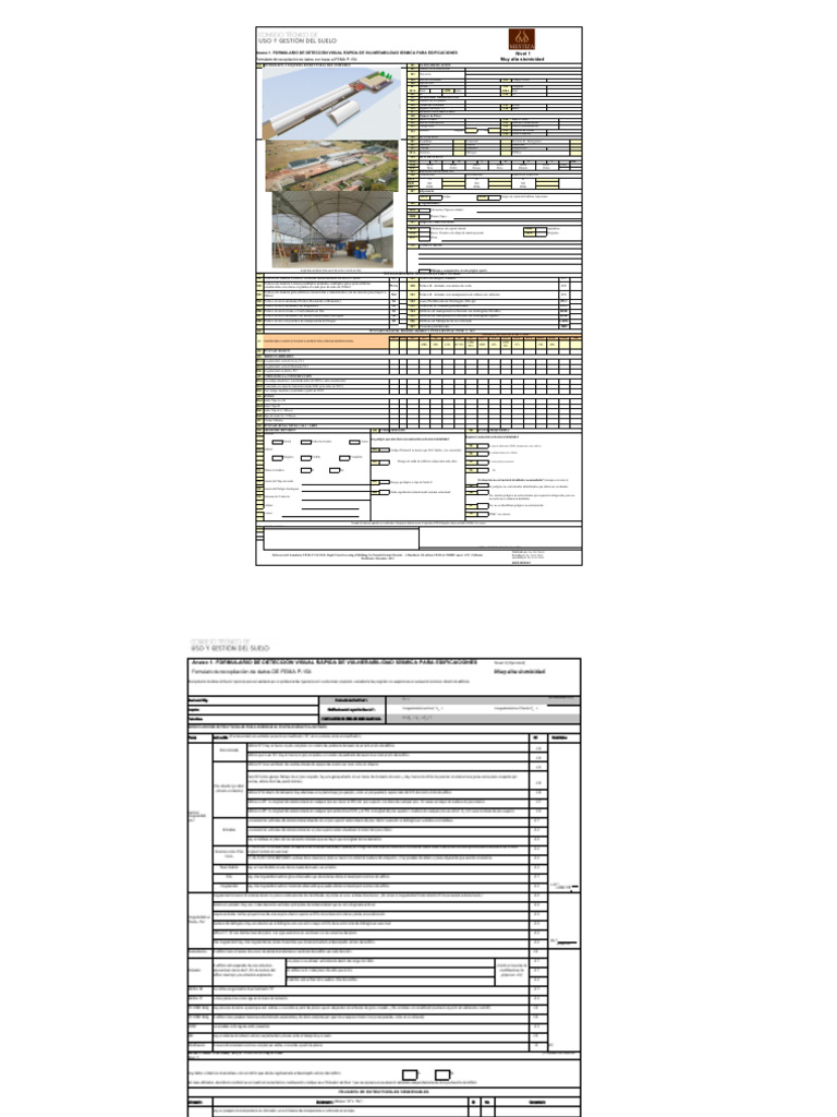 Formulario FEMA P-154 de Vulnerabilidad Sísmica | PDF | edificio ...