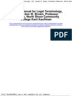 Solution Manual For Legal Terminology 6 e Gordon W Brown Professor Emeritus North Shore Community College Kent Kauffman