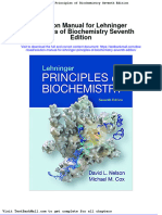 Solution Manual For Lehninger Principles of Biochemistry Seventh Edition