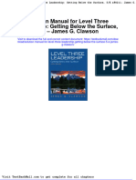 Solution Manual For Level Three Leadership Getting Below The Surface 5 e James G Clawson