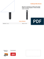 Microfono Especificaciones Tecnicas