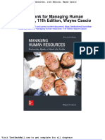 Test Bank For Managing Human Resources 11th Edition Wayne Cascio