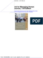 Test Bank For Managing Human Resources 11th Edition