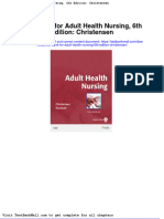 Test Bank For Adult Health Nursing 6th Edition Christensen
