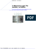 Solution Manual For Logic The Essentials 1st Edition