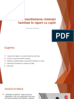 1.cauzele Şi Manifestarea Violenţei Familiale În Raport Cu Copiii