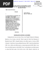 Texas Western District - Order Reversing TRO