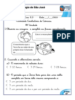 Aval de Ciências. Iv Unid PDF