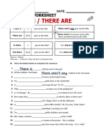 There Is-There Are Grammar Worksheet