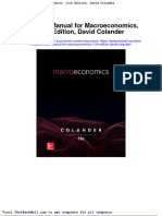 Solution Manual For Macroeconomics 11th Edition David Colander