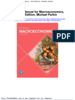 Solution Manual For Macroeconomics 13th Edition Michael Parkin