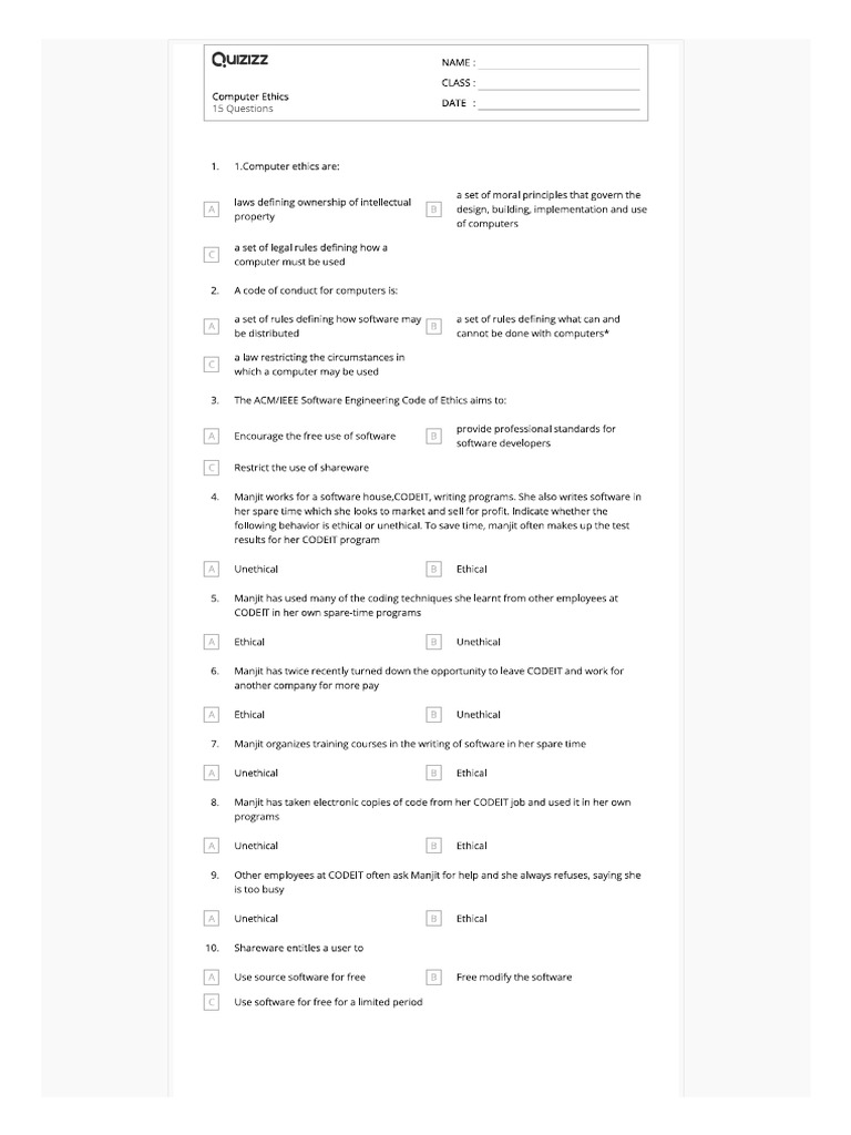 Computer ethics pdf