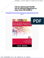 Test Bank For Advanced Health Assessment Clinical Diagnosis in Primary Care 5th Edition