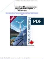 Solution Manual For Macroeconomics 6th Canadian Edition Stephen D Williamson 2