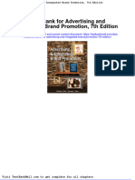 Test Bank For Advertising and Integrated Brand Promotion 7th Edition