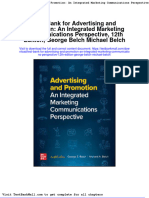 Test Bank For Advertising and Promotion An Integrated Marketing Communications Perspective 12th Edition George Belch Michael Belch