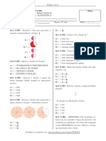 Avaliação Frações