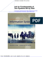 Test Bank for Fundamentals of Information Systems 9th by Stair