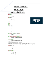 Quadrature Formula