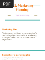 4.2 Marketing Planning