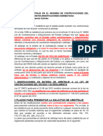 Resumen de Arbitraje en El Regimen de Contrataciones Con El Estado