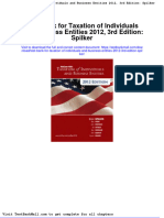 Test Bank For Taxation of Individuals and Business Entities 2012 3rd Edition Spilker