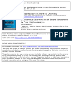 Simultaneous Determination of Several Components