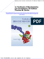 Test Bank For Textbook of Biochemistry With Clinical Correlations 7th Edition Thomas M Devlin