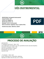 Slide Aula 1 - Portugues Instrumental-Módulo Ii