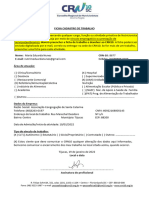 Ficha de Cadastro de Trabalho